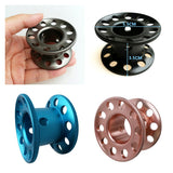 Maxbell Scuba Diving Finger Spool Reel + High Visibility Flat Guide Line Gray