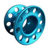 Maxbell Scuba Diving Finger Spool Reel + High Visibility Flat Guide Line Blue