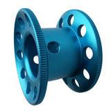 Maxbell Scuba Diving Finger Spool Reel + High Visibility Flat Guide Line Blue
