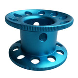 Maxbell Scuba Diving Finger Spool Reel + High Visibility Flat Guide Line Blue