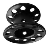 Maxbell Scuba Diving Finger Spool Reel + High Visibility Flat Guide Line Black