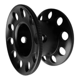 Maxbell Scuba Diving Finger Spool Reel + High Visibility Flat Guide Line Black