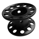 Maxbell Scuba Diving Finger Spool Reel + High Visibility Flat Guide Line Black
