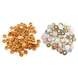 Maxbell 200Pcs 2 Holes Flower & Round Sewing Wooden Buttons for Kids DIY Accessories