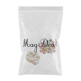 Maxbell 200Pcs 2 Holes Painted Flower Sewing Wooden Button for Clothes Accessories