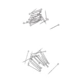 Maxbell 40Pcs High-carbon Steel Sea Fishing Worm Hooks Fishhook Live Bait Hooks