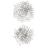Maxbell 200Pcs Stainless Steel Split Ring Fishing Lure Bait Connector Double Circle