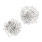 Maxbell 200Pcs Stainless Steel Split Ring Fishing Lure Bait Connector Double Circle