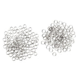 Maxbell 200Pcs Stainless Steel Split Ring Fishing Lure Bait Connector Double Circle