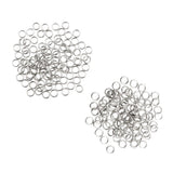 Maxbell 200Pcs Stainless Steel Split Ring Fishing Lure Bait Connector Double Circle