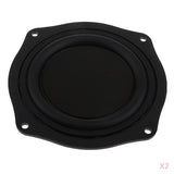 Maxbell 2Pieces 4'' Speaker Vibrating Membrane Passive Bass Diaphragm Plate
