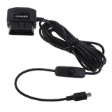 Maxbell 2Pieces 12/24V to 5V Car Dash Cam Hardwire Adapter Cable DVR OBD Buck Line