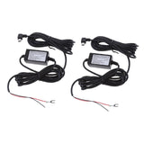 Maxbell 2Pieces Car Dash Cam Hardwire Kits 12/24V to 5V 1.5A Mini USB Angled Cable