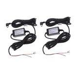 Maxbell 2Pieces Car Dash Cam Hardwire Kits 12/24V to 5V 1.5A Mini USB Angled Cable