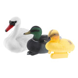 Maxbell Set of 3 Plastic Floating Swan & Duck Decoy for Hunting &Fishing Scarecrow