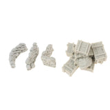 Maxbell 1/35 Resin Figure Resin Boxes and Bags Model Sandbag Walls Combination