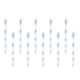 Maxbell 10Pcs Bird Repellent Wind Twisting Scare Rods Reflective Spiral Deterrent