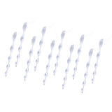 Maxbell 10Pcs Bird Repellent Wind Twisting Scare Rods Reflective Spiral Deterrent