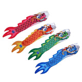 Maxbell 4Pcs Chinese Dragon Flag Outdoor Windsock Carp Streamer Hanging Decor