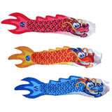 Maxbell 3Pcs Chinese Dragon Flag Outdoor Windsock Carp Streamer Hanging Decor