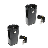 Maxbell 2Pieces PU Leather Case Carry Holder Holster for Motorola GP328 GP338 GP380