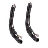 Maxbell 2Pieces Microphone Cable Cord For Yaesu FT7800/FT8800/FT8900/FT7900/FT1807
