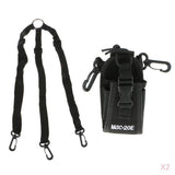 Maxbell 2Piece Walkie talkie Radio Holder Holster Case Pouch Bag for GP328 GP88 GP68
