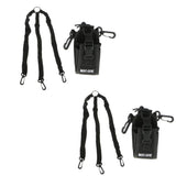 Maxbell 2Piece Walkie talkie Radio Holder Holster Case Pouch Bag for GP328 GP88 GP68