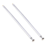 Maxbell 2Pieces 7 Sections Telescopic Antennas M3 Male Thread for Portable Radio TV