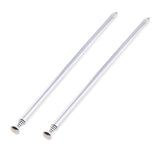 Maxbell 2Pieces 7 Sections Telescopic Antennas M3 Male Thread for Portable Radio TV