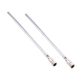 Maxbell 2Pieces Telescopic Aerial Antenna 7 Section F Type for TV AM FM Radio