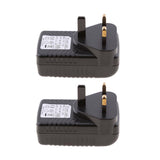 Maxbell 2Pieces UK Plug 12V 1A  Poe Power Supply for Networking Switch Router