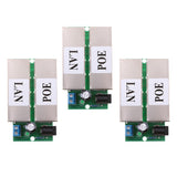 Maxbell 3Pieces Poe Power Supply Module injector for Ethernet Bridge Webcam Black