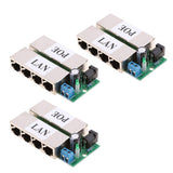 Maxbell 3Pieces Poe Power Supply Module injector for Ethernet Bridge Webcam Black