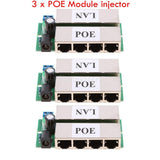 Maxbell 3Pieces Poe Power Supply Module injector for Ethernet Bridge Webcam Black