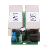 Maxbell 3Pieces Poe Power Supply Module injector for Ethernet Bridge Webcam Black