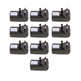 Maxbell 10Pieces UK Plug Poe Power Supply 48V 0.5A Over Ethernet Switch Router