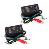 Maxbell 2Pieces Car Speaker Audio RCA Adapter High to Low Level Converter