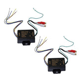 Maxbell 2Pieces Car Speaker Audio RCA Adapter High to Low Level Converter