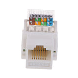 Maxbell 2Pieces Universal  Jack Module Cat5e Network Plug Toolfree Inline White