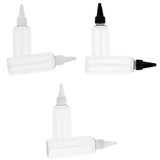 Maxbell 6pcs Plastic 100ml Travel Squeeze Bottle Lotion Shampoo Container Clear Cap