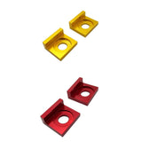 Maxbell 15mm Chain Adjuster Tensioner Block for Dirt Bike Motorcycle Gold & Red