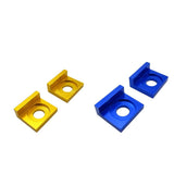Maxbell 15mm Chain Adjuster Tensioner Block for Dirt Bike Motorcycle Gold & Blue