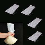 Maxbell 4 Pcs Nut Milk Cold Brew Coffee Juic Reusable Nylon Mesh Strainer Filter Bag