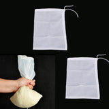 Maxbell 2 Pcs Milk Coffee Juice Reusable Nylon Mesh Strainer Filter Bag 15x20cm