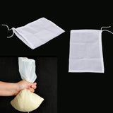 Maxbell 2 Pcs Milk Coffee Juice Reusable Nylon Mesh Strainer Filter Bag 15x20cm