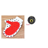 Maxbell Pet Dog Squeaky Ball Feeding Toy and Pet Grooming Brush Massage Hand Glove