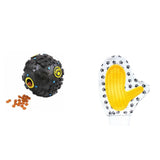 Maxbell Pet Dog Squeaky Ball Feeding Toy and Pet Grooming Brush Massage Hand Glove