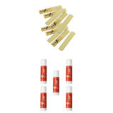 Maxbell 10pcs Alto Sax Reeds Strength 2.5+5 Tubes Clarinet Saxophone Cork Grease