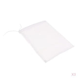 Maxbell 3 Pcs Milk Coffee Juice Reusable Nylon Mesh Strainer Filter Bag 15x20cm